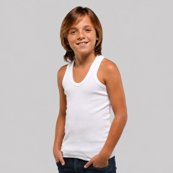 EveryOne 3pcs Boys Vest, Soft and comfortable undershirt vest designed to wear under school uniforms, shirts, and everyday clothing