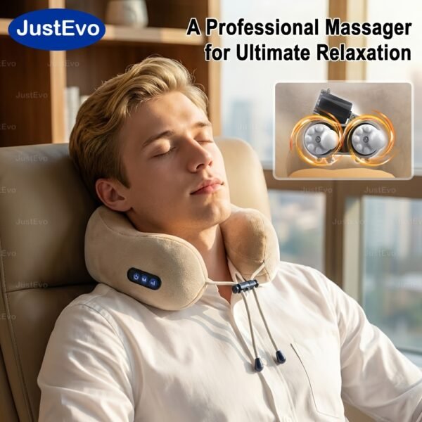 Massager Electric Neck Massage Pillow, Perfect for Travel, And Office Use, Ideal Gift for Men And Women