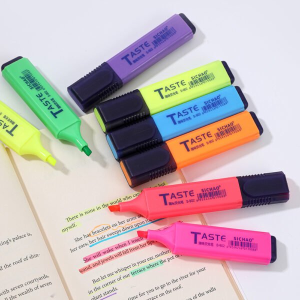 4/6/8 Color Premium Fluorescent Markers for Highlighting, Pastel Shades for Note-Taking, Japanese Style Marking Pens, Stationery for Glowing Planners, Perfect As Christmas Gifts